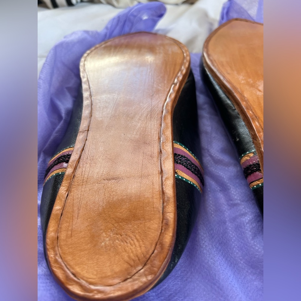 Genuine Moroccan Slippers Never Worn - Picture 8 of 9